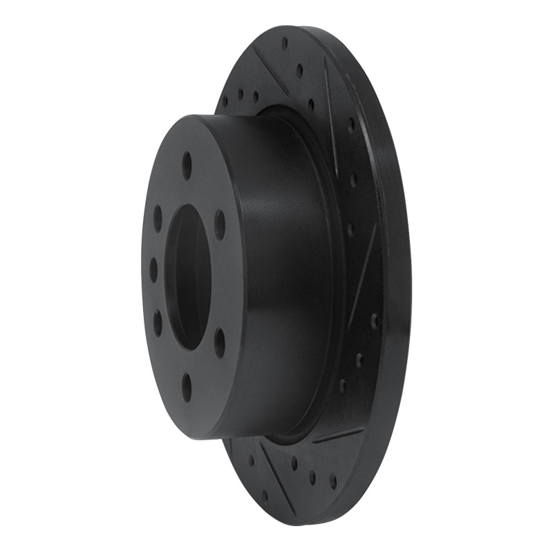 Dodge Sprinter 2500 Brake Rotor (1) - Rear Right - R1 Concepts - Drilled & Slotted - Black - `06-`18